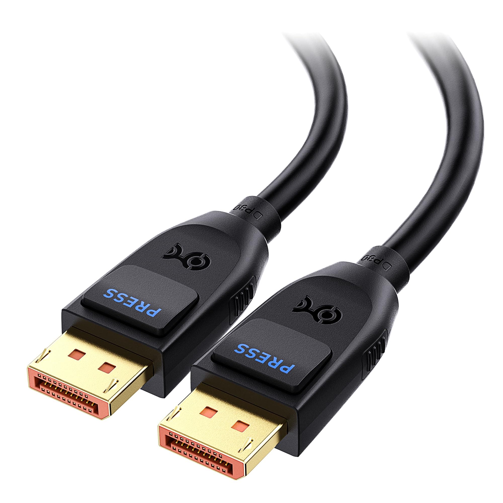 Cable Matters [VESA Certified] 80Gbps DisplayPort 2.1 Cable 1.5m, DP80 Cable with 16K 60Hz, 8K 240Hz, 4K 240Hz in Black with FreeSync, G-SYNC and HDR for Gaming Monitor, PC, RTX 4080/4090, RX 7900