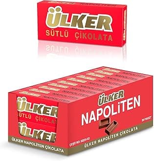Ulker Napoliten Milk Chocolate Box of 33gr. x20pcs