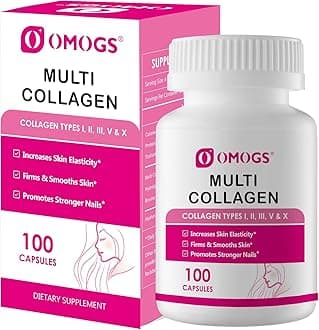 OMOGS Collagen Peptides Capsule，Naturally Sourced Hydrolyzed Collagen with pr...