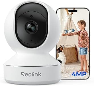 Wireless Security Camera, REOLINK E1 3MP HD Plug-in Indoor WiFi Camera for Home Security/Baby/Pet Monitor, Free Encrypted Cloud Storage, Pan Tilt, Night Vision, Works with Alexa/Google Assistant