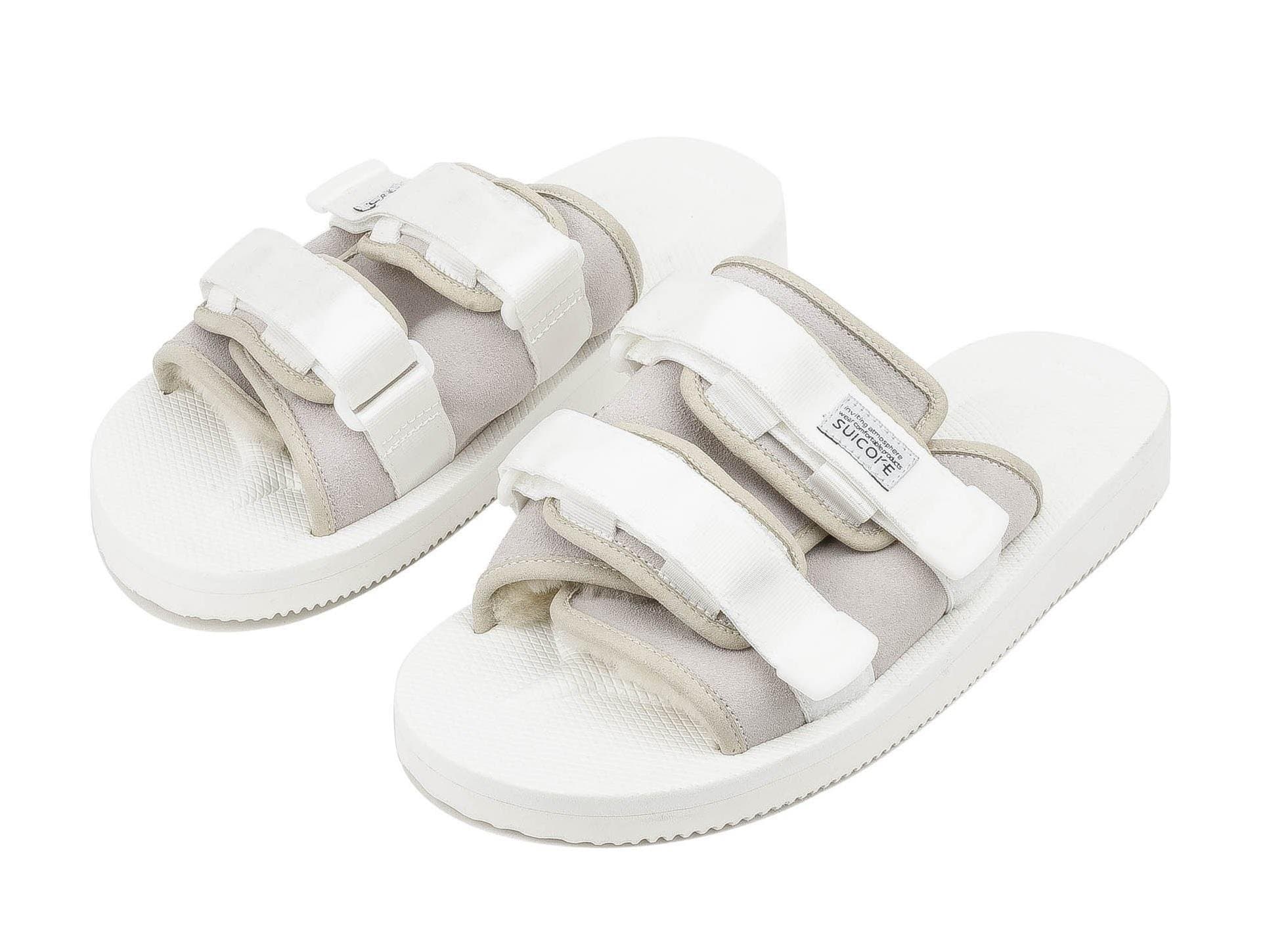 SUICOKE Moto-CAB Slippers White