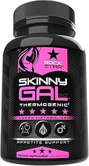 Weight Loss Pills for Women – Rockstar Skinny Gal Thermogenic Fat Burner, Fast-Acting Appetite Suppressant & Metabolism Booster, Max Strength, Keto Friendly