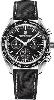 Pagani Design 1701 Watches for Men, Chronograph, VK63 Japanese Quartz Movement, Stainless Steel Bracelet, Water Resistant to 330 Feet（100m）, Sapphire Glass Sports Watch for Men.