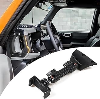 for Bronco Dash Phone Holder,Driver Side Phone Mount,Adjustable Aluminum Alloy & ABS Phone Mount Interior Accessories for Ford Bronco 2021 2022 2023 2024 2/4 Door Accessories