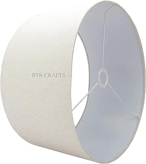 20" Inches Drum Lampshade for Bedroom decoration, Suitable For Table And Floor Lamps Home Decor Modern Table Lamp for Living Room, Hotel, Largest Size, Ideal for Big Floor Lamps (Flex)