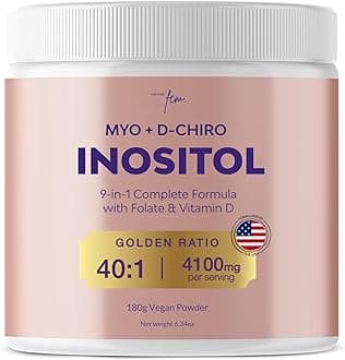 QSTA Myo-Inositol & D-Chiro Inositol Supplement for Women 4100mg (40:1 Ratio) – 9-in-1 Hormonal & Metabolic Support with myoinositol. Inositol Powder Supplement for Hormone Balance and Female Support