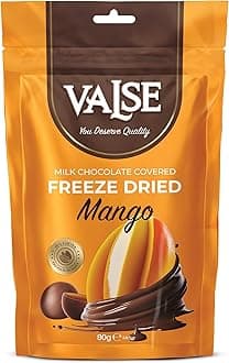 Chocolate Covered Mango, Milk Chocolate Covered Freeze Mango, 2.8 oz Chocolat...