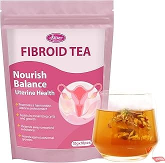Auranic Fibroid Tea to Shrink Ovarian Cysts, Natural Remedy for Women Get Pregnant Fast, Womb Detox & Uterus Cleanse, Regulate Menstural Cycle, Female Fertility Hormone Balance Herbal Tea