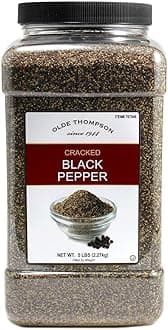 Olde Thompson Cracked Black Pepper, 5 Pound, Bulk Size
