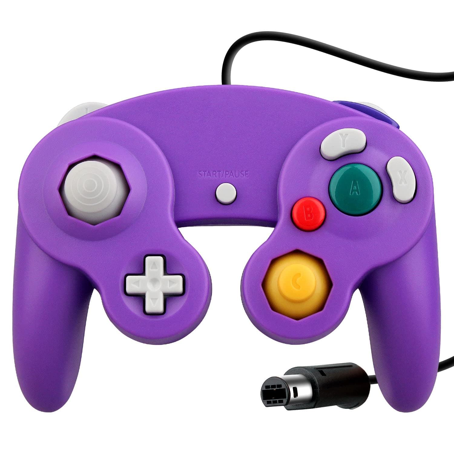 OSTENT Wired Shock Game Controller for Nintendo GameCube NGC Video Game Color Purple