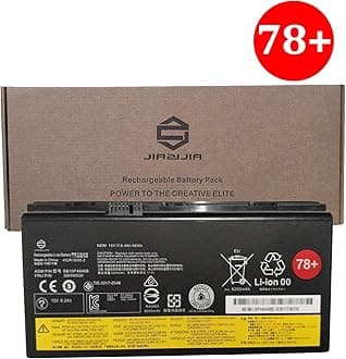 JIAZIJIA 00HW030 Laptop Battery Replacement for Lenovo ThinkPad P70 P71 Series Notebook 78+ SB10F46468 01AV451 4X50K14092 Black 15V 96Wh 6400mAh