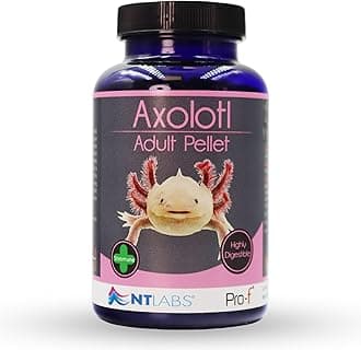 Pro-f Axolotl Adult Pellet, Feed For Newts or African Clawed Frogs, Amphibian Food, Fast Sinking Pellet, Highly Palatable Axolotl Food (165g)