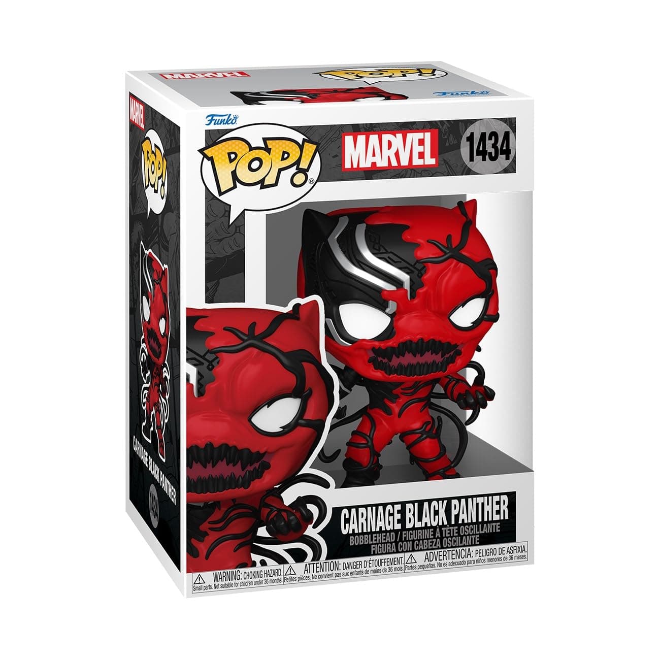 Pop! Marvel: Carnageized - Black Panther - Marvel Comics - Collectable Vinyl Figure - Gift Idea - Official Merchandise - Toys for Kids & Adults - Comic Books Fans - Model Figure for Collectors