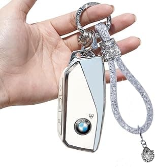 Yumzeco TPU Car Key Fob Cover Compatible with BMW 2023 2024