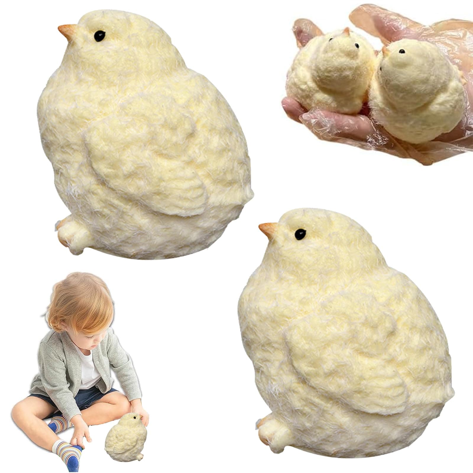 2 PCS Taba Squishy, Squishy Animals, Stress Relief Squeeze Rebound Sensory Toy for Kids Adults, Cute Stress Relief Toys, Squeeze Silicone Toys, For Boys Girls Gift