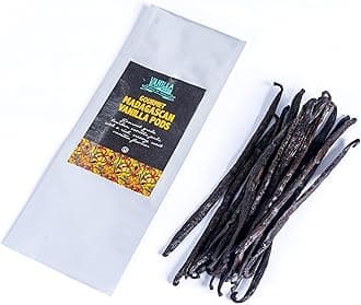 – Madagascan Vanilla Pods - Pack of 5 Vanilla Pods - Grade A Vanilla Beans - Whole Grade A Vanilla Pods - Premium Madagascar Vanilla - Vanilla Pods & Beans From Around The Globe