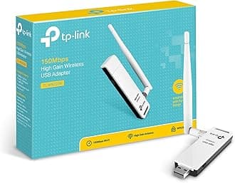 TP-LINK TL-WN722N 150 Mbps High Gain Wireless USB Adapter - White(Version: 2.0)