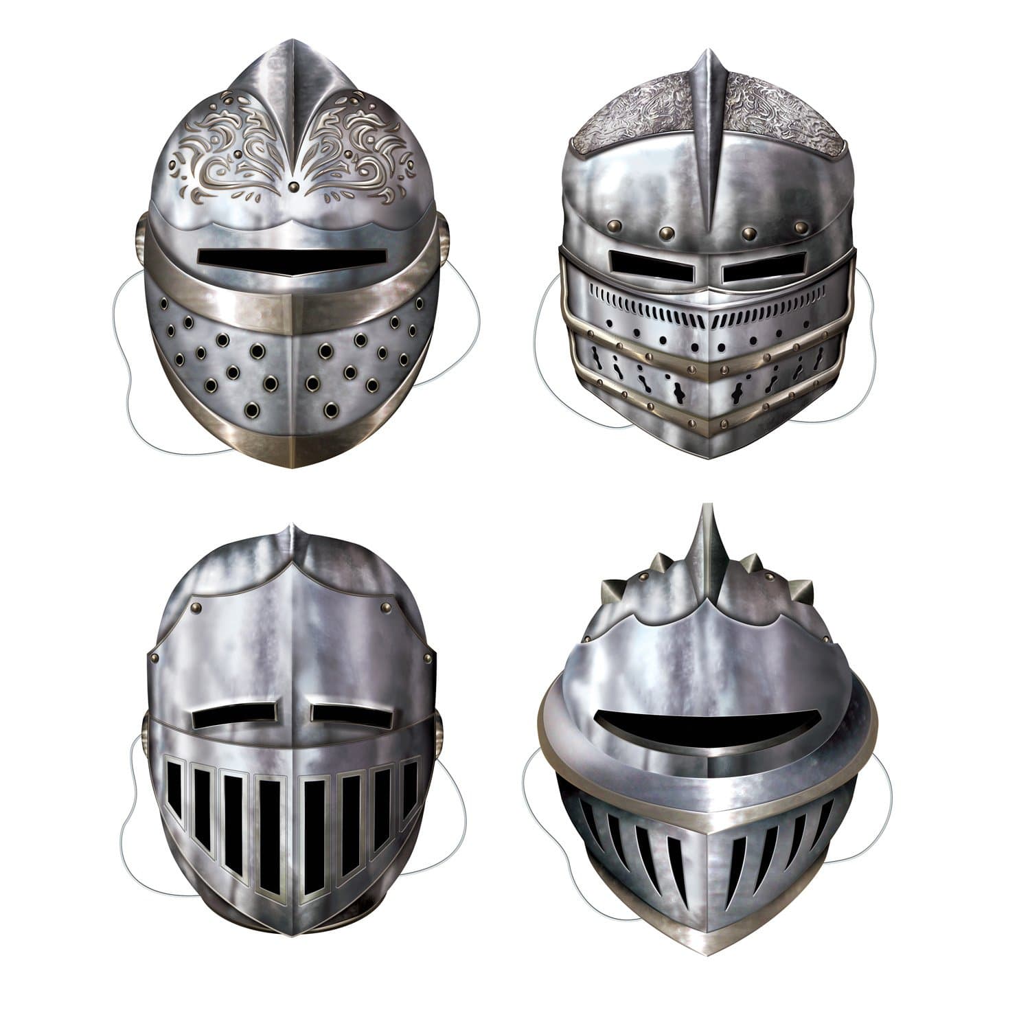 BeistleBeistle Medieval Knight Masks 4 Count