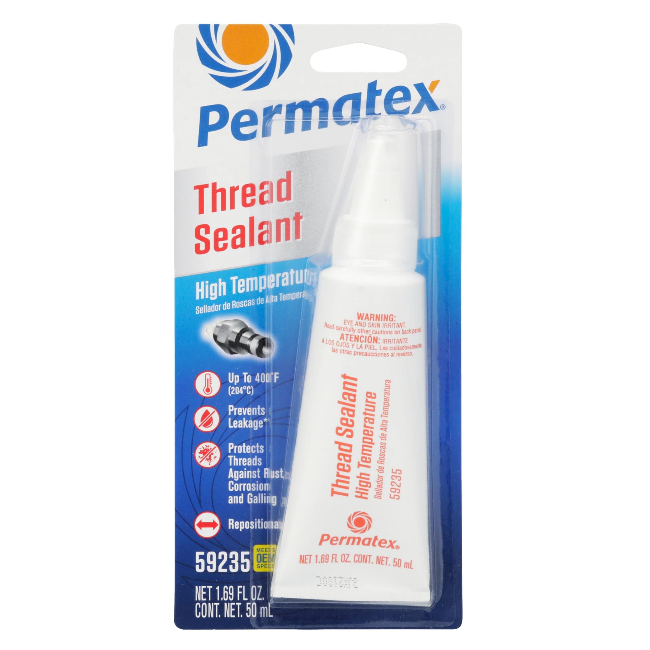 High Temperature Thread Sealant, 50 ml White