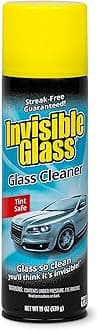 Invisible Glass 91164 Premium Aerosol Glass and Window Cleaner for Auto and Home Cleans Glass, Windows, Windshields, and More, Streak-Free, Ammonia-Free, Tint-Safe, 19 oz
