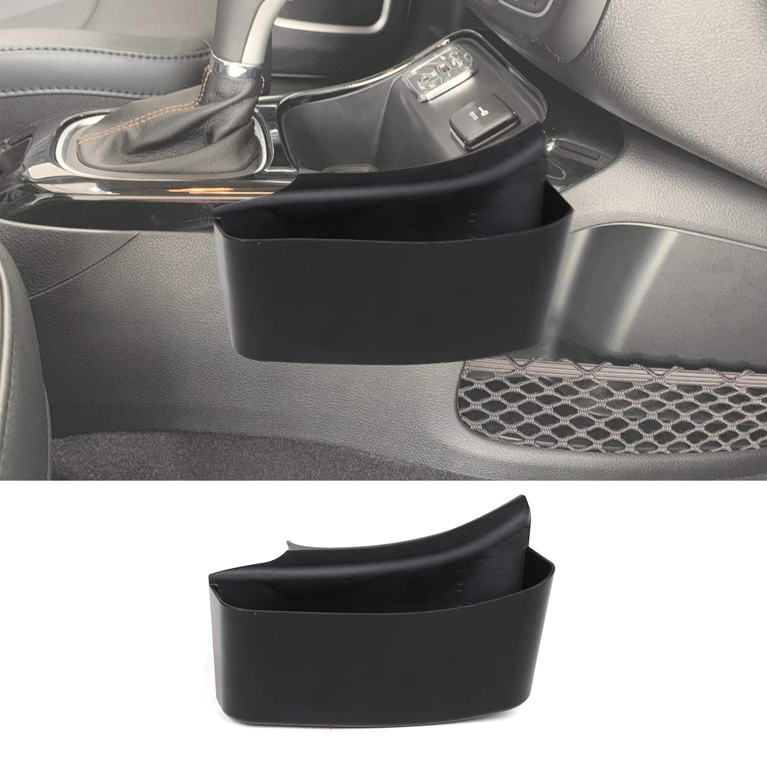 Gear Shift Storage Tray Compatible with Jeep Compass 2017 2018 2019 2020 Center Console Side Organizer Accessories