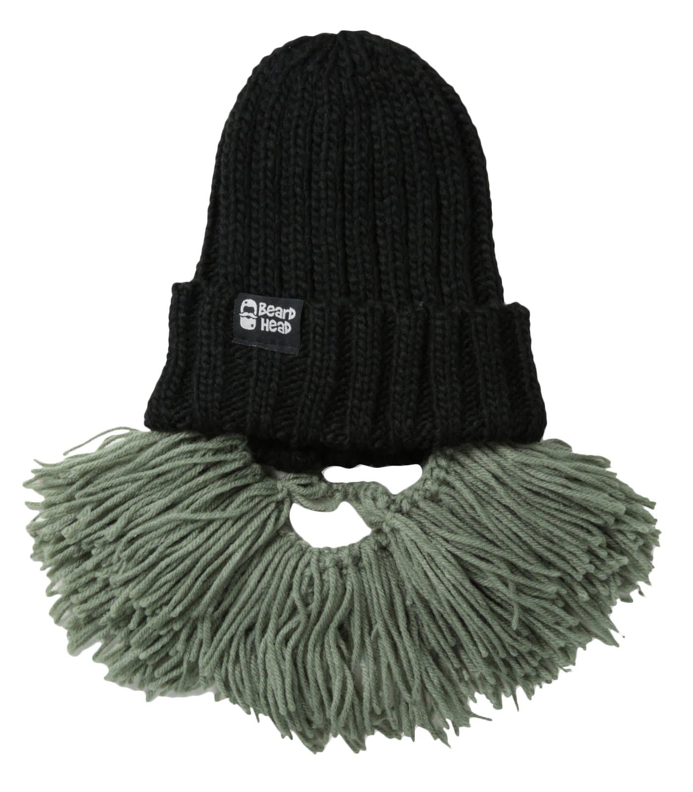 Beard Hat - BeardHead Knit Beanies - Barbarian (Short Grey)