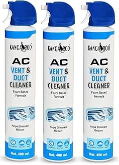Kangaroo® Car AC Vent & Duct Cleaner Odor Neutralizer Spray Form with Long Nosal Pipe for Effective Cleaning 400 ml - Pack of 3