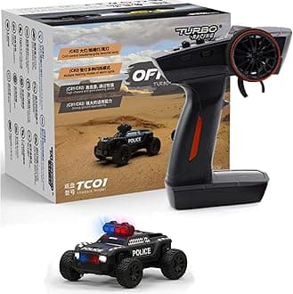 Turbo Racing 1:76 C82 RC Truck Car Full Proportional RC Mini Sports Car Remote Controller for Adults Gift(Black)