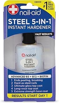 NAIL-AID Steel Instant Hardener, Clear, 0.55 Fluid Ounce