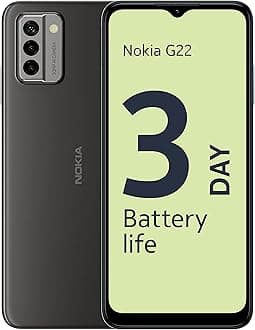 G22 6.52” HD+ Dual SIM Smartphone, Android 12, 50MP AI camera, 3-Day 5050 mAh Battery, QuickFix repairability, 2 years OS upgrades, 3 years monthly security updates, 3-year warranty - Grey
