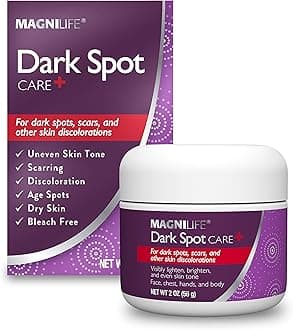 MagniLife Dark Spot Care, 2 oz, No Bleach Formula for Pigmentation, Liver Spots, Scars, Discoloration & Uneven Skin Tone, With Bearberry & Licorice Root Extract, For Face, Chest, Hands and Body