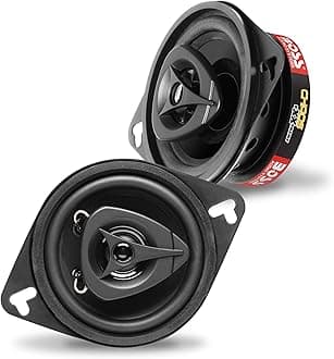 BOSS Audio Systems CH3220B Chaos Series 3.5 Inch Car Stereo Door Speakers - 140 Watts Max, 2 Way, Full Range Audio, Tweeters, Coaxial, Sold in Pairs