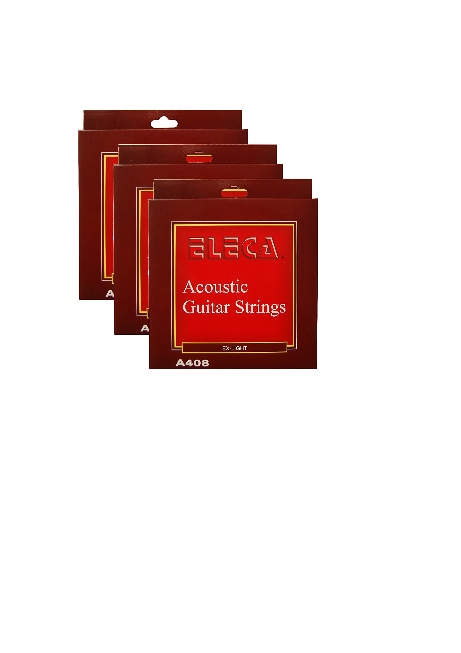 Eleca Acoustic Guitar Strings, 11 Guage, Extra Light, Coated Phosphor Bronze, Pack of 3