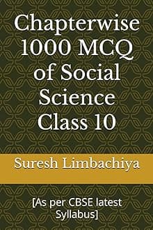 Chapterwise 1000 MCQ of Social Science Class 10: [As per CBSE latest Syllabus]