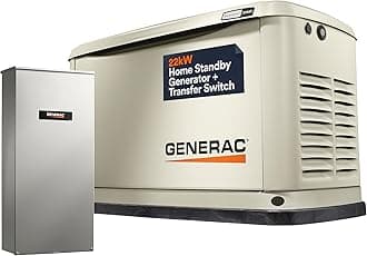 Guardian 22kW Home Standby Generator with 200 Amp Transfer Switch - Automatic Whole House Backup Power for Storms, Emergencies, and Outages, WiFi Enabled, Runs on Natural Gas or Liquid Propane