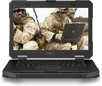 Dell Latitude 5414 Rugged 14 -inch HD, Core i5-6300U 2.4GHz, 16GB RAM, 256GB SSD, Windows 10 Pro 64Bit, CAM, (Renewed)