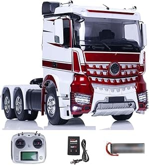 wheelfun 1/14 RC Tractor Truck 6X4 for 3363 Remote Control Car Model Ready to Run Motor ESC Servo Light Sound Flysky I6S Radio Controller
