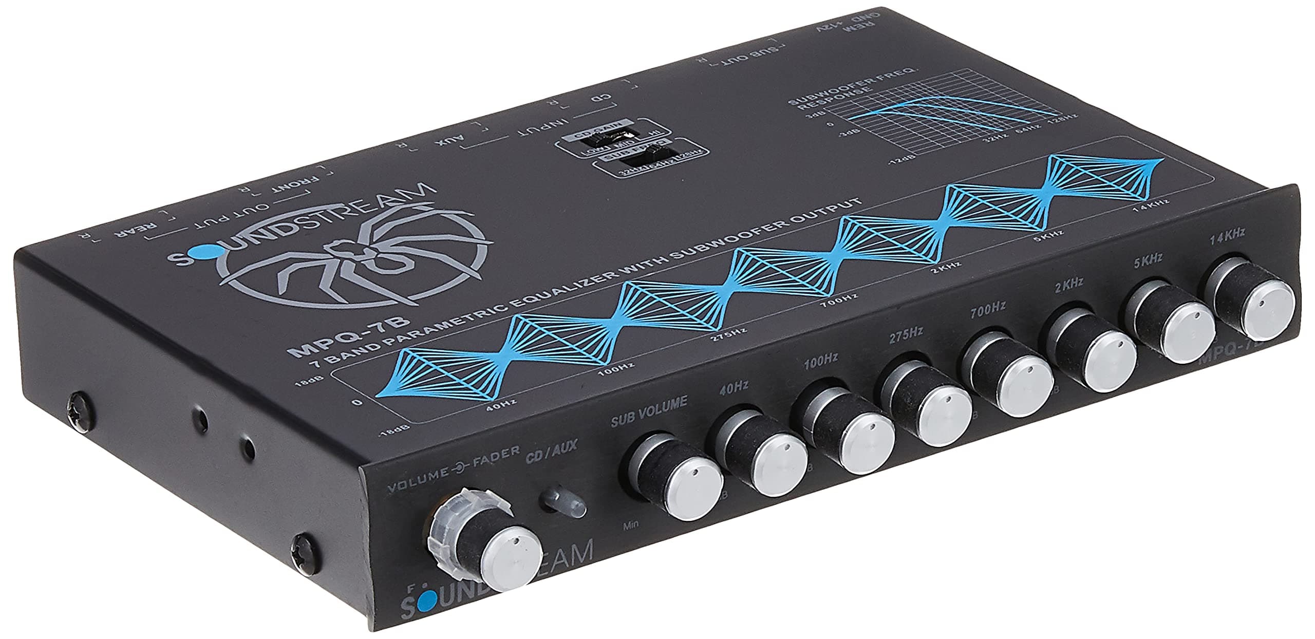 MPQ-7B 7-Band 1/2 DIN Equalizer