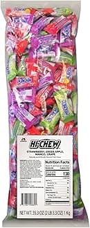 HI-CHEW Assorted Bulk Easter Candy Bag, Green Apple Strawberry Mango Grape, Soft & Chewy Candy 2.2lb - 185+ Pieces Individually Wrapped - Made with Immensely Juicy Fruity Flavors