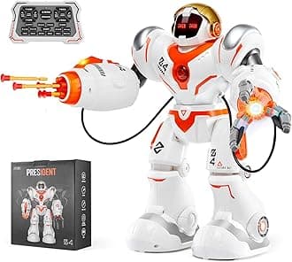 VEVOR RC Robot Toys for Kids, Battle Mode Programmable Remote Control Smart Robot with Bullets, Interactive Walking Dancing Robot for Age 3+ Year Old Boys Girls Birthday Gift Present