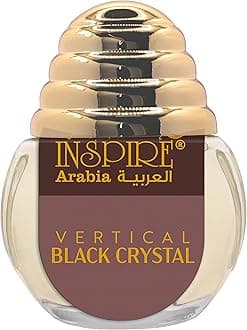 INSPIRE WOMEN Arabia Vertical Black Crystal CPO – 20ML – Concentrated Perfume Oil For Unisex, Long-Lasting Attar Fragrance