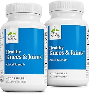 - Terry Naturally Healthy Knees & Joints - Dietary Supplement to Support Bone Health & Joint Flexibility - Healthy Knee & Hip Aid with Calcium Fructoborate - 60 Capsules, 2 Pack