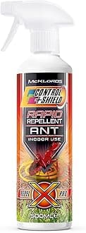 Ant Repellent Deterrent Spray | Natural Eco Friendly Pest Control for Indoors and Outdoors - Contains Lemongrass & Geraniol 500ml, Clear
