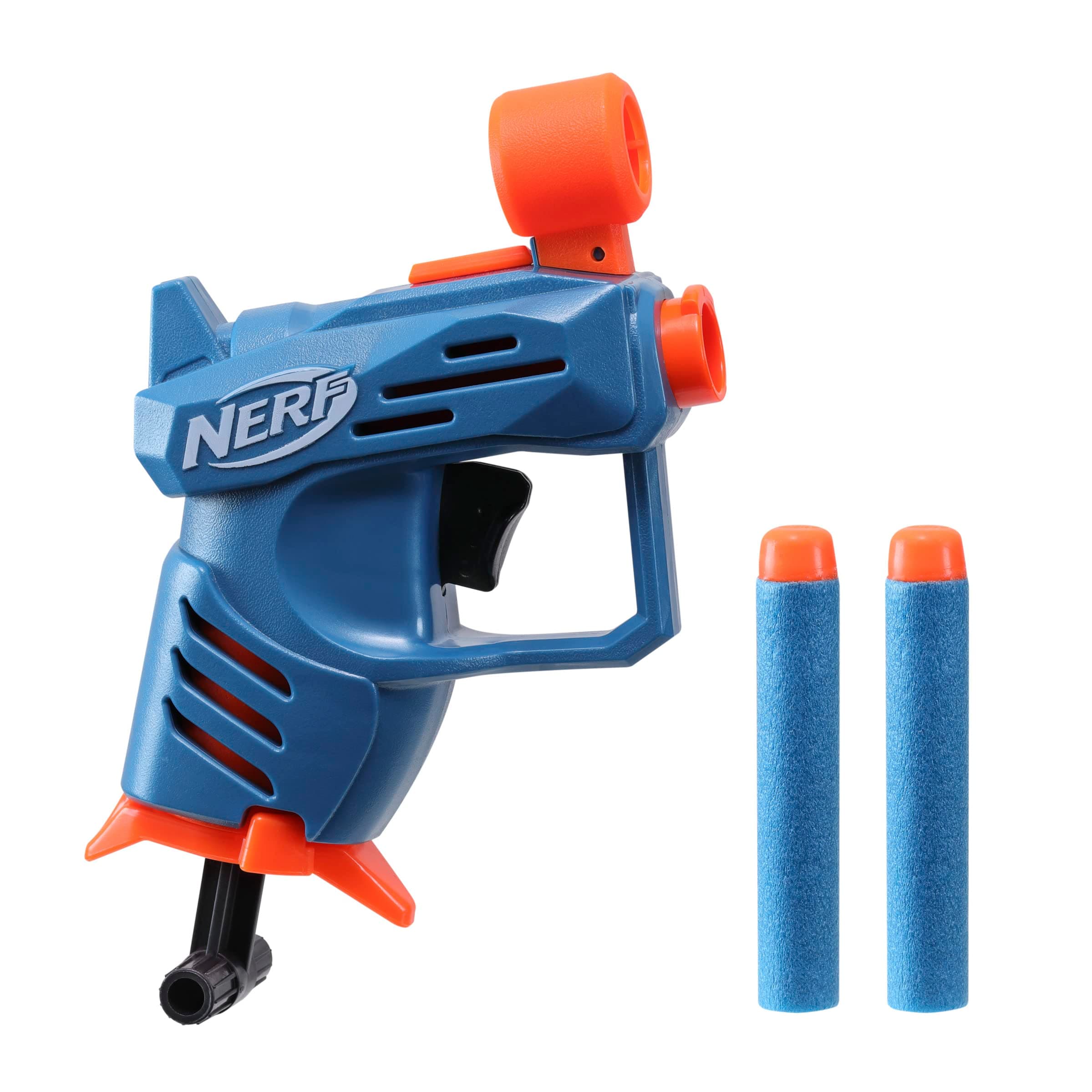 Nerf Elite 2.0 Ace SD-1 Dart Blaster, 2 Nerf Elite Darts, Pull Down Priming, Nerf Blasters, Kids Outdoor Toys for 8 Year Old Boys and Girls and Up, Dart Storage