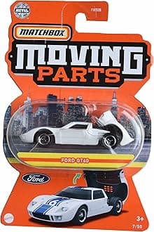 Matchbox Ford GT40, Moving Parts 7/50 [White]