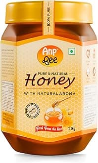 ANP BEE Raw Honey 1kg I NMR Tested Pure Honey I Unprocessed, and Unfiltered