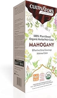 Organic Herbal Hair Colour - Ammonia Free, Natural - Mahogany (100g)