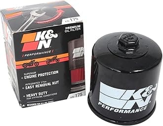 K&N Motorcycle Oil Filter: High Performance, Designed to be used with Synthetic or Conventional Oils, Wrench Off Nut: Fits Select Indian Vehicles (See Product Description for Vehicles) KN-175