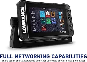 Lowrance Elite FS 9 Fish Finder with ActiveTarget Live Sonar, Preloaded C-MAP Contour+ Charts