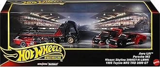 Premium Collector ADVAN Racing Display Sets, 3 Cars & 1 Transporter